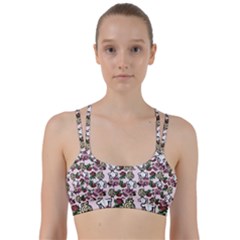 Victorian Girl Pink Line Them Up Sports Bra by snowwhitegirl