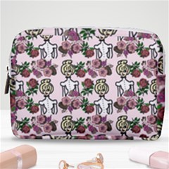 Victorian Girl Pink Make Up Pouch (medium) by snowwhitegirl