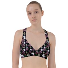 Victorian Girl Black Sweetheart Sports Bra by snowwhitegirl