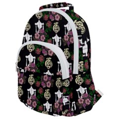 Victorian Girl Black Rounded Multi Pocket Backpack by snowwhitegirl