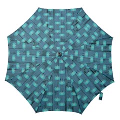 Zen Lotus Wood Wall Blue Hook Handle Umbrellas (large) by snowwhitegirl