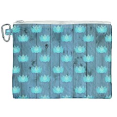 Zen Lotus Wood Wall Blue Canvas Cosmetic Bag (xxl) by snowwhitegirl