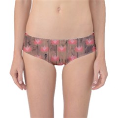 Zen Lotus Wood Wall Classic Bikini Bottoms