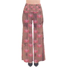 Zen Lotus Wood Wall So Vintage Palazzo Pants