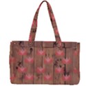 Zen Lotus Wood Wall Canvas Work Bag View2