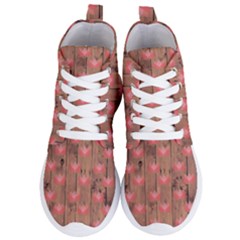 Zen Lotus Wood Wall Women s Lightweight High Top Sneakers by snowwhitegirl