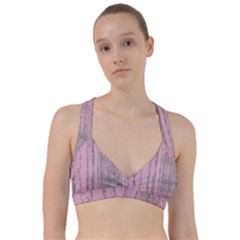 Old Pink Wood Wall Sweetheart Sports Bra by snowwhitegirl