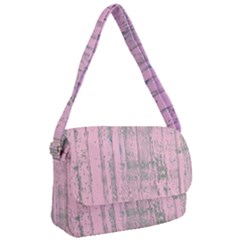 Old Pink Wood Wall Courier Bag