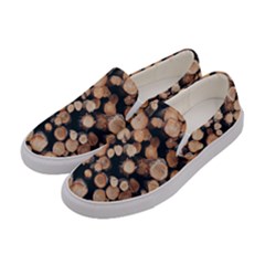 Wood Stick Piles Women s Canvas Slip Ons by snowwhitegirl