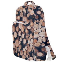 Wood Stick Piles Double Compartment Backpack by snowwhitegirl