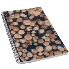 Wood Stick Piles 5 5  X 8 5  Notebook