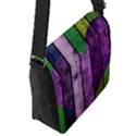 Wood Wall Heart Purple Green Removable Flap Cover (S) View3