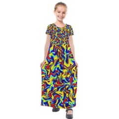 Ml 109 Kids  Short Sleeve Maxi Dress by ArtworkByPatrick