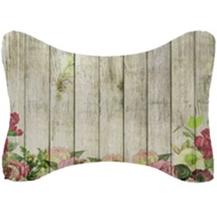 Floral Wood Wall Seat Head Rest Cushion by snowwhitegirl