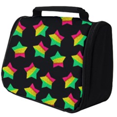 Ombre Glitter Pink Green Star Pat Full Print Travel Pouch (big)