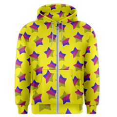 Ombre Glitter  Star Pattern Men s Zipper Hoodie by snowwhitegirl