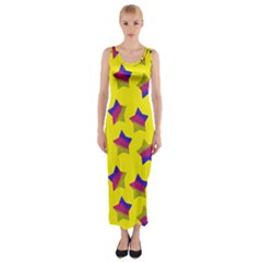 Ombre Glitter  Star Pattern Fitted Maxi Dress by snowwhitegirl