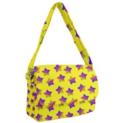 Ombre Glitter  Star Pattern Courier Bag by snowwhitegirl