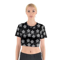 Silver Starr Black Cotton Crop Top by snowwhitegirl