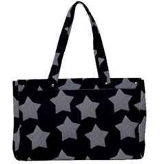 Silver Starr Black Canvas Work Bag