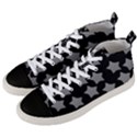 Silver Starr Black Men s Mid-Top Canvas Sneakers View2