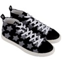 Silver Starr Black Men s Mid-Top Canvas Sneakers View3