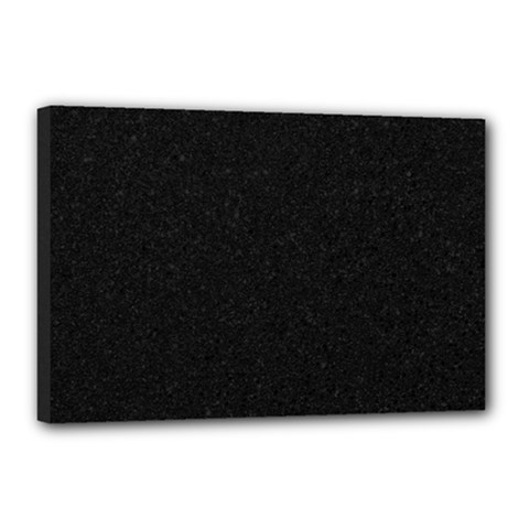 Black Glitter Canvas 18  X 12  (stretched) by snowwhitegirl