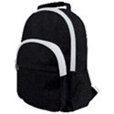 Black Glitter Rounded Multi Pocket Backpack View1