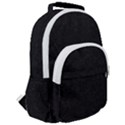 Black Glitter Rounded Multi Pocket Backpack View2