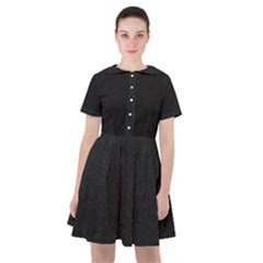 Black Glitter Sailor Dress