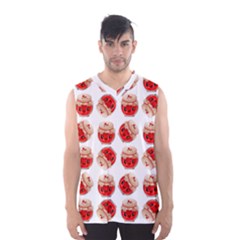 Kawaii Jam Jar Pattern Men s Basketball Tank Top