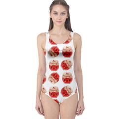 Kawaii Jam Jar Pattern One Piece Swimsuit by snowwhitegirl