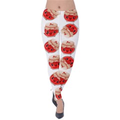 Kawaii Jam Jar Pattern Velvet Leggings by snowwhitegirl