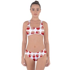 Kawaii Jam Jar Pattern Criss Cross Bikini Set by snowwhitegirl