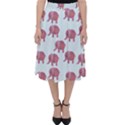 Pink Flower Elephant Classic Midi Skirt View1