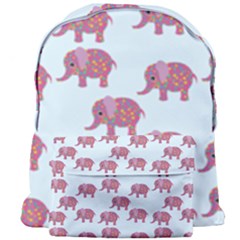 Pink Flower Elephant Giant Full Print Backpack by snowwhitegirl