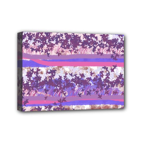 Abstract Pastel Pink Blue Mini Canvas 7  X 5  (stretched) by snowwhitegirl