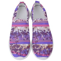 Abstract Pastel Pink Blue Men s Slip On Sneakers