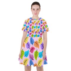 Colorful Leaves Sailor Dress