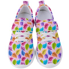 Colorful Leaves Women s Velcro Strap Shoes