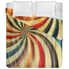 Abstract Rainbow Swirl Duvet Cover Double Side (california King Size) by snowwhitegirl