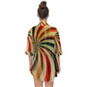 Abstract Rainbow Swirl Open Front Chiffon Kimono View2