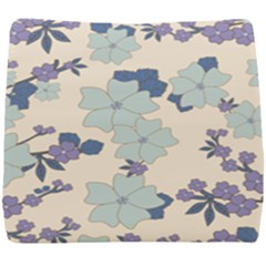 Vintage Floral Blue Pattern Seat Cushion