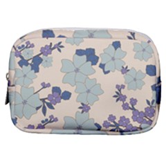 Vintage Floral Blue Pattern Make Up Pouch (small)