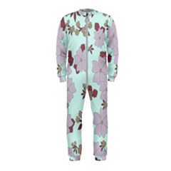 Vintage Floral Lilac Pattern Onepiece Jumpsuit (kids) by snowwhitegirl