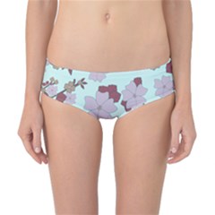 Vintage Floral Lilac Pattern Classic Bikini Bottoms by snowwhitegirl