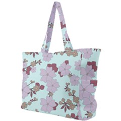 Vintage Floral Lilac Pattern Simple Shoulder Bag