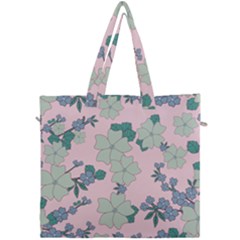 Vintage Floral Lilac Pattern Pink Canvas Travel Bag