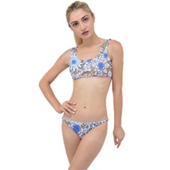 Vintage White Blue Flowers The Little Details Bikini Set by snowwhitegirl