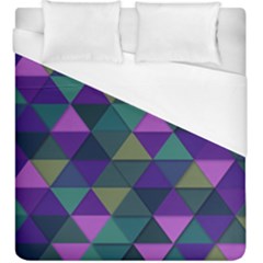 Blue Geometric Duvet Cover (king Size) by snowwhitegirl